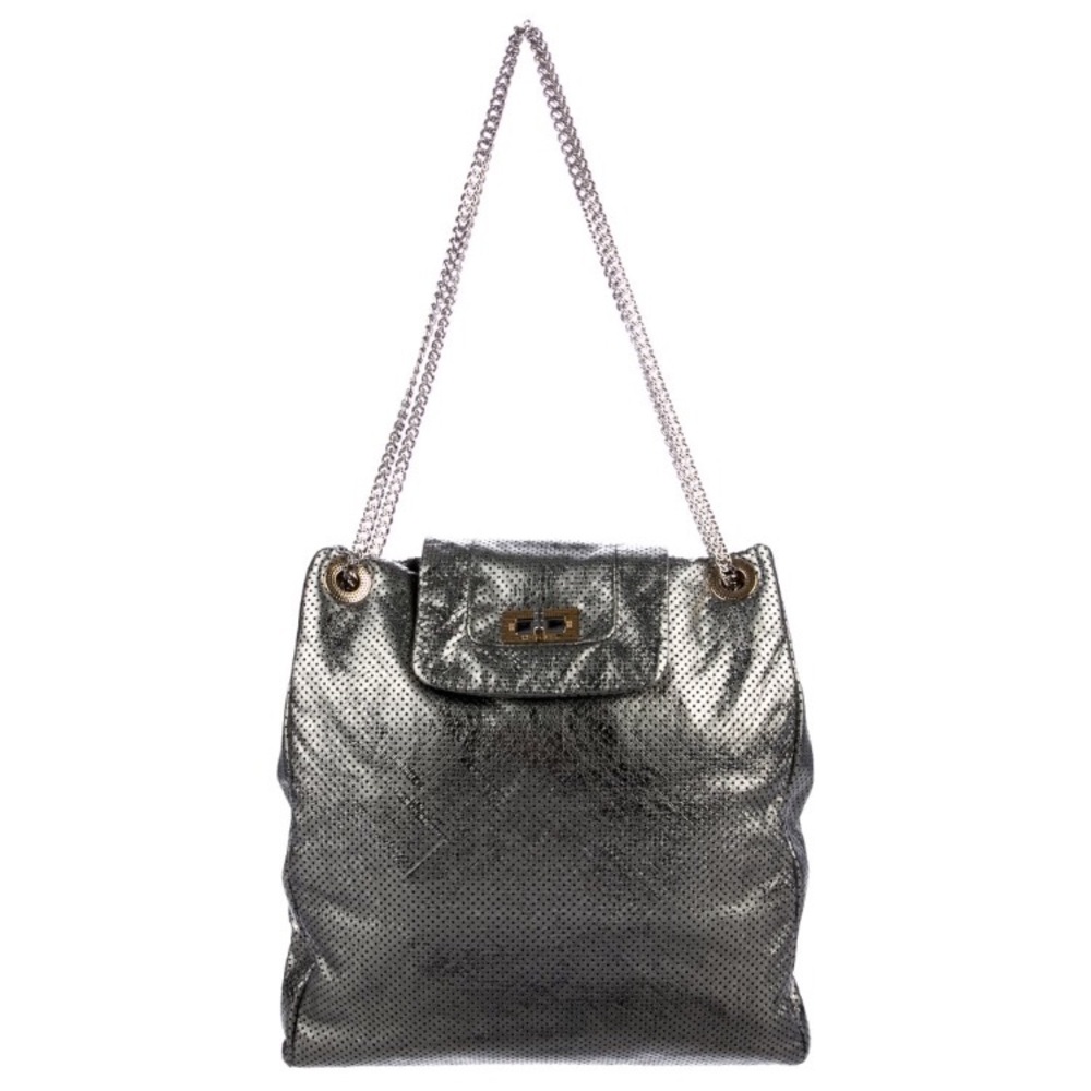 Large Chanel Perforated Drill Tote